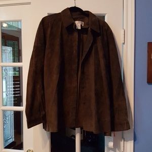 Chocolate brown suede jacket/overshirt